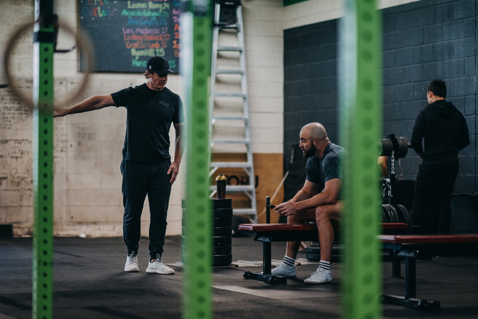 A coached strength session at KORU