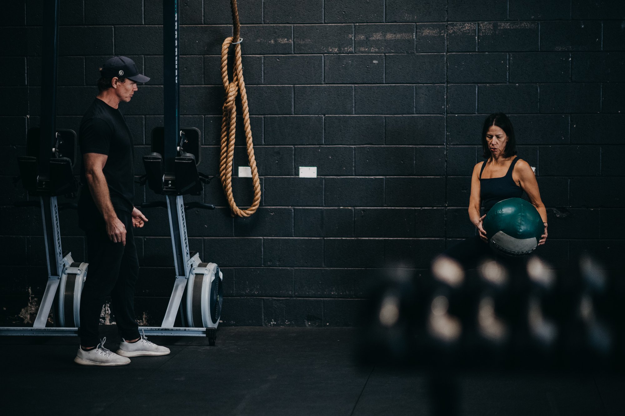 A KORU member training with a coach